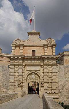 the grand gate of Mdina