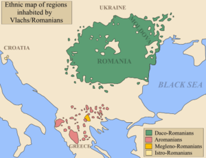 Multicoloured map of the Balkans