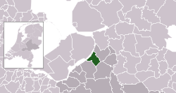 Highlighted position of Elburg in a municipal map of Gelderland