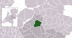 Highlighted position of Epe in a municipal map of Gelderland