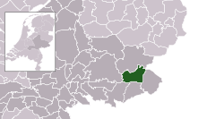 Highlighted position of Oost Gelre in a municipal map of Gelderland