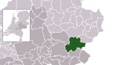 Highlighted position of Berkelland in a municipal map of Gelderland