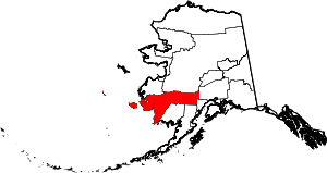 State map highlighting Bethel Census Area
