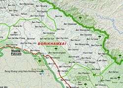 Map of Bolikhamsai Province