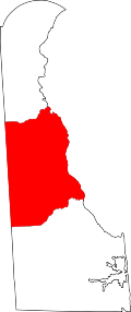 State map highlighting Kent County