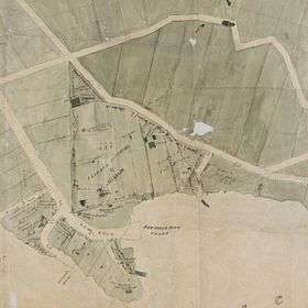First known map of Kirribilli, a subdivision map by Robert Campbell detail showing the Jeffrey Street area