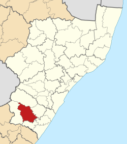 Location in KwaZulu-Natal