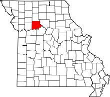 A state map highlighting Carroll County in the northwestern part of the state.