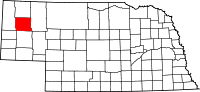 Map of Nebraska highlighting Box Butte County