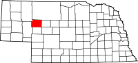 State map highlighting Grant County