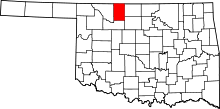 State map highlighting Alfalfa County