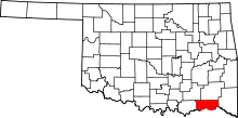 State map highlighting Choctaw County