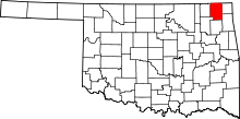 State map highlighting Craig County