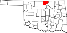 State map highlighting Kay County