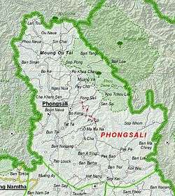 Map of Phôngsali Province
