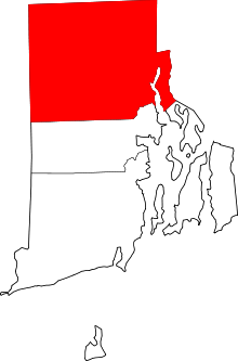 State map highlighting Providence County