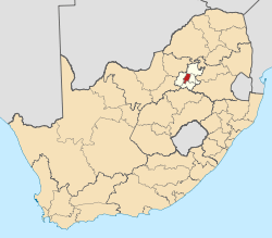 Location in Gauteng