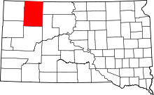 State map highlighting Perkins County