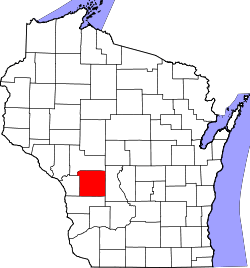 State map highlighting Monroe County