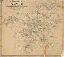 Map of São Paulo 1924