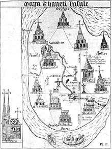 15th century map of Thanet