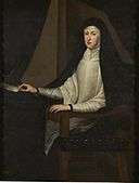 Portrait of Spanish consort queen Mariana de Austria