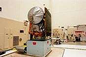 Mars Climate Orbiter awaiting a spin test in November 1998