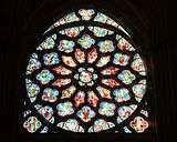 Stained glass by Édouard Didron inside the Église Saint-Vincent-de-Paul