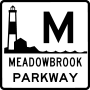 Meadowbrook State Parkway marker