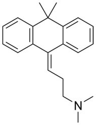 Skeletal formula of melitracen