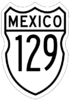 Federal Highway 129 shield