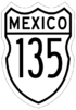 Federal Highway 135 shield