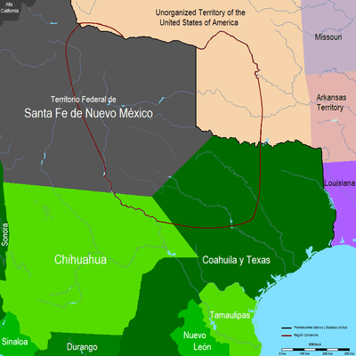 An Osage The boundaries of Comancheria, the Comanche homeland.