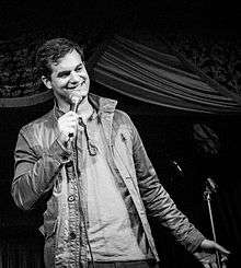 American comedian Michael Kosta at Super Serious Show (http://www.superseriousshow.com/) Produced by CleftClips  Photography by Mandee Johnson / MandeeJohnson.com  The Virgil – Los Angeles, CA January 20, 2016