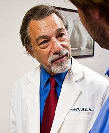  A photo of Dr. Michael Zasloff, Professor of Surgery and Pediatrics, Georgetown University School of Medicine
