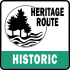 Michigan Historic Heritage Route marker