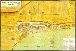 Map of Montreal in 1725