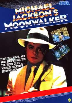 European arcade flyer of Michael Jackson's Moonwalker.
