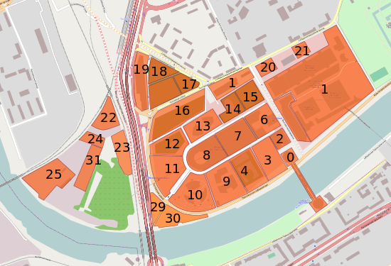 The plots of Moscow-City