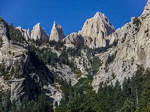 Mount Whitney from the Whitney Portal Trailhead.