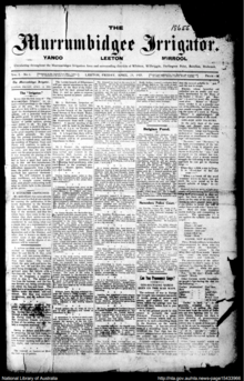 Front cover of the newspaper
