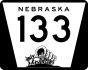 Nebraska Highway 133 marker