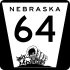 Nebraska Highway 64 marker