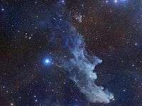 The Witch Head Nebula, produced by the NASA Digitized Sky Survey.