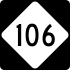 NC Highway 106 marker