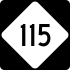 NC Highway 115 marker