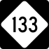 NC Highway 133 marker