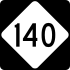 NC Highway 140 marker