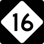 NC Highway 16 marker