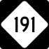 NC Highway 191 marker